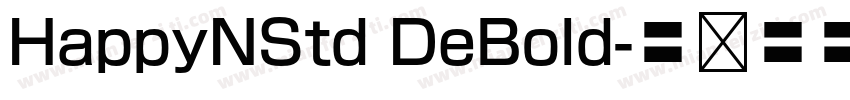 HappyNStd DeBold字体转换